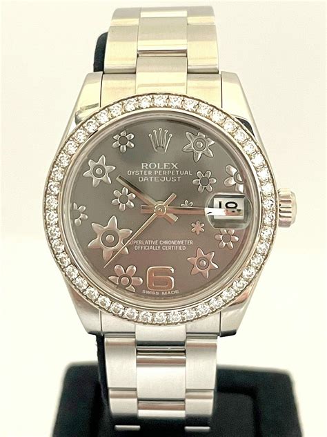 rolex flower dial 31mm|authentic Rolex dials.